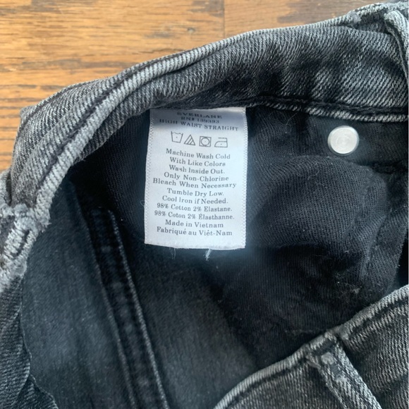 Everlane high rise washed Jean - Picture 3 of 8